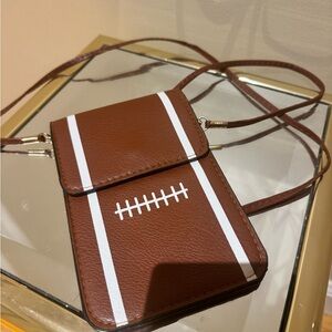 Brown Football Crossbody Bag